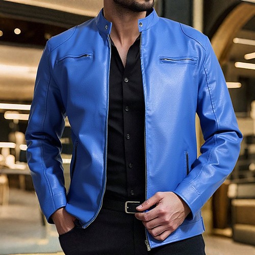 Men motorcycle leather - men's,