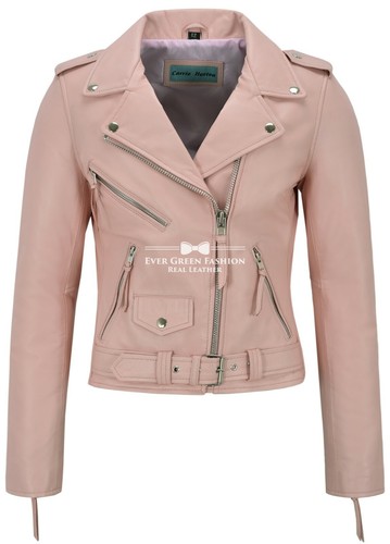 Ladies brando jacket - jacket, pink