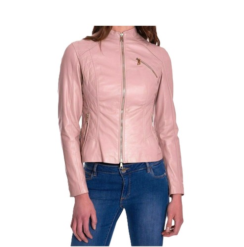 Women baby pink lambskin - pink,